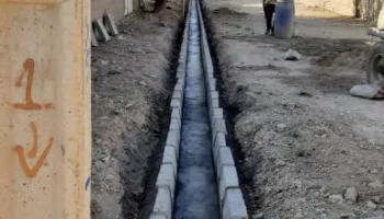 جدول کشی واصلاح جداول قدیمی خیابان غدیر