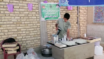 جشن میلاد امام زمان ورودی حسینیه