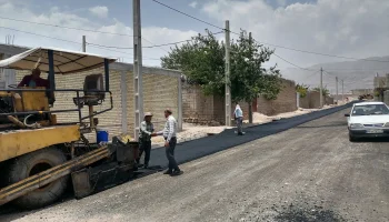 آسفالت معابر رستاق توسط شهرداری