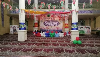 آماده سازی حسینیه ولیعصر با برای جشن میلاد حضرت زهرا