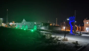 نورپردازی در ورودی دارالرحمه2