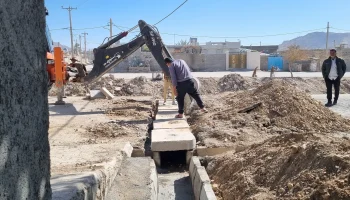 جول کشی خیابان ولاین و نصب پل